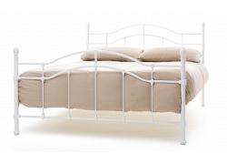 4ft Small Double White Metal Bed Frame 1